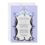 Blue CUTE Communion/Baptism Invite invitations