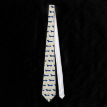 Blue Dachshund ties