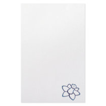 Blue Daffodil Stationery