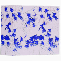 Blue Daffodils Wildflowers Avery Binder