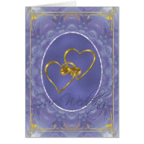 Blue Dahlia Dark - Our Wedding cards