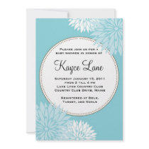 Blue Dahlia Invitation