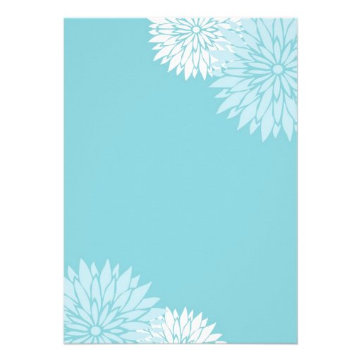 Blue Dahlia Invitation