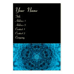 BLUE DAHLIA  MONOGRAM,  black white Business Cards