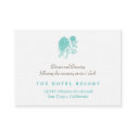 Blue dahlia simple wedding reception enclosure profilecard