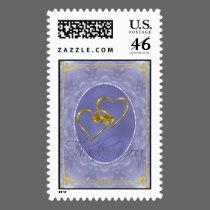 Blue Dahlia - Thank You stamps
