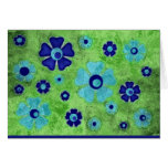 blue daisies card