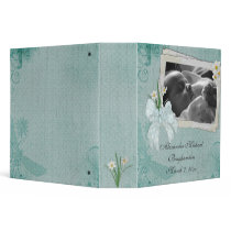 Blue Daisy Bow Frame Binder by StarStock Blue Daisy Bow Frame Binder