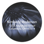 Blue Daisy Flower Return Address Labels Sticker