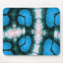 Blue Daisy Hearts Mousepad by naturespaintbox Blue Daisy Hearts Mousepad