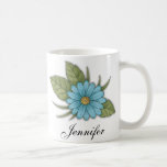 Blue Daisy Mugs