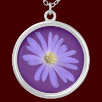 Blue Daisy Necklace Blue Daisy Gifts Keepsake necklaces