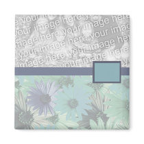 Blue Daisy photo magnet