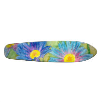 Blue Daisy Skate Board Decks