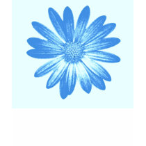 Blue Daisy t-shirts by ggbythebay Blue Daisy t-shirts