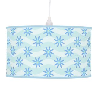 Blue Daisy Waves Lamps