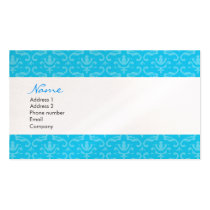 Blue Damask Business Cards business cards