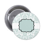 Blue  Damask Card Button