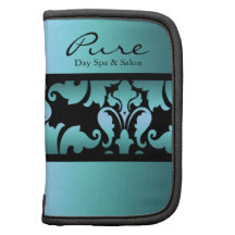 Blue Damask Folio Day Planner