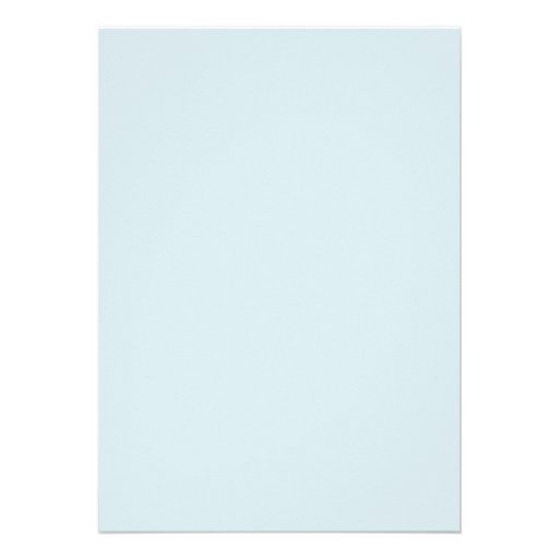 Blue Damask Monogram Baptism Photo Invitation