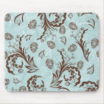 Blue Damask mousepads
