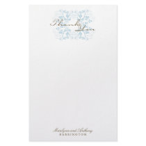 Blue Damask Swirls Wedding Thank You Stationery by fatfatin_blue_knot Blue Damask Swirls Wedding Thank You Stationery