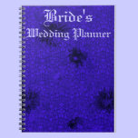 Blue Damask Wedding Planner notebooks