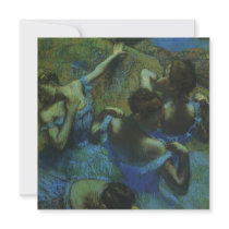 Blue Dancers by Edgar Degas Personalized Invitation