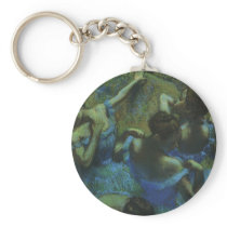 Blue Dancers by Edgar Degas Key Chains