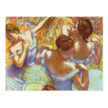 Blue Dancers by Edgar Degas Post Card