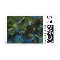 Blue Dancers by Edgar Degas Stamp