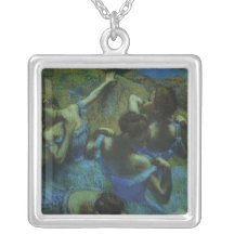 Blue Dancers by Edgar Degas, Vintage Impressionism Jewelry