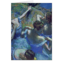 Blue Dancers, c.1899 Greeting Card
