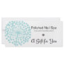 Blue Dandelion Flower Gift Certificate 2 Customized Rack Card