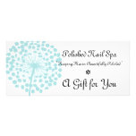 Blue Dandelion Flower Gift Certificate rack cards