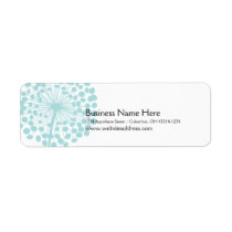 Blue Dandelion Return Address Labels