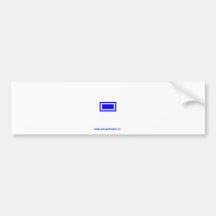 Blue Dash Bumper Sticker