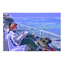 Blue Day At The Pier posters by Calicoast Blue Day At The Pier posters