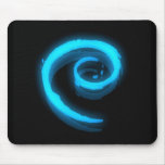 Blue Debian Swirl Mouse Pad
