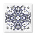 blue decorative floral pattern magnets by VioDeSign blue decorative floral pattern magnets