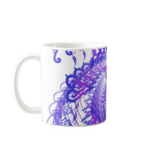 Blue Decorative Patterns: Vector Drawing mugs by spiritswitchboard Blue Decorative Patterns: Vector Drawing mugs