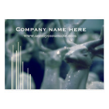 Blue deer business card template