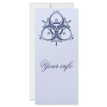 Blue Delft Biohazard rack cards