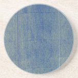 Blue Denim Background Coasters