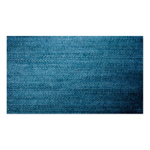 Blue Denim Jeans Texture For Background Business Cards (back side)