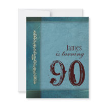 Blue designer Birthday Party Invitations invitations