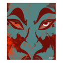 Blue Devil Faces posters