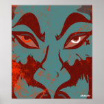 Blue Devil Faces posters