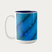 Blue Dew Drops Mug by naturespaintbox Blue Dew Drops Mug
