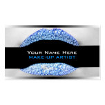 Blue Diamond Bling Make-Up Artist Business Cards business cards